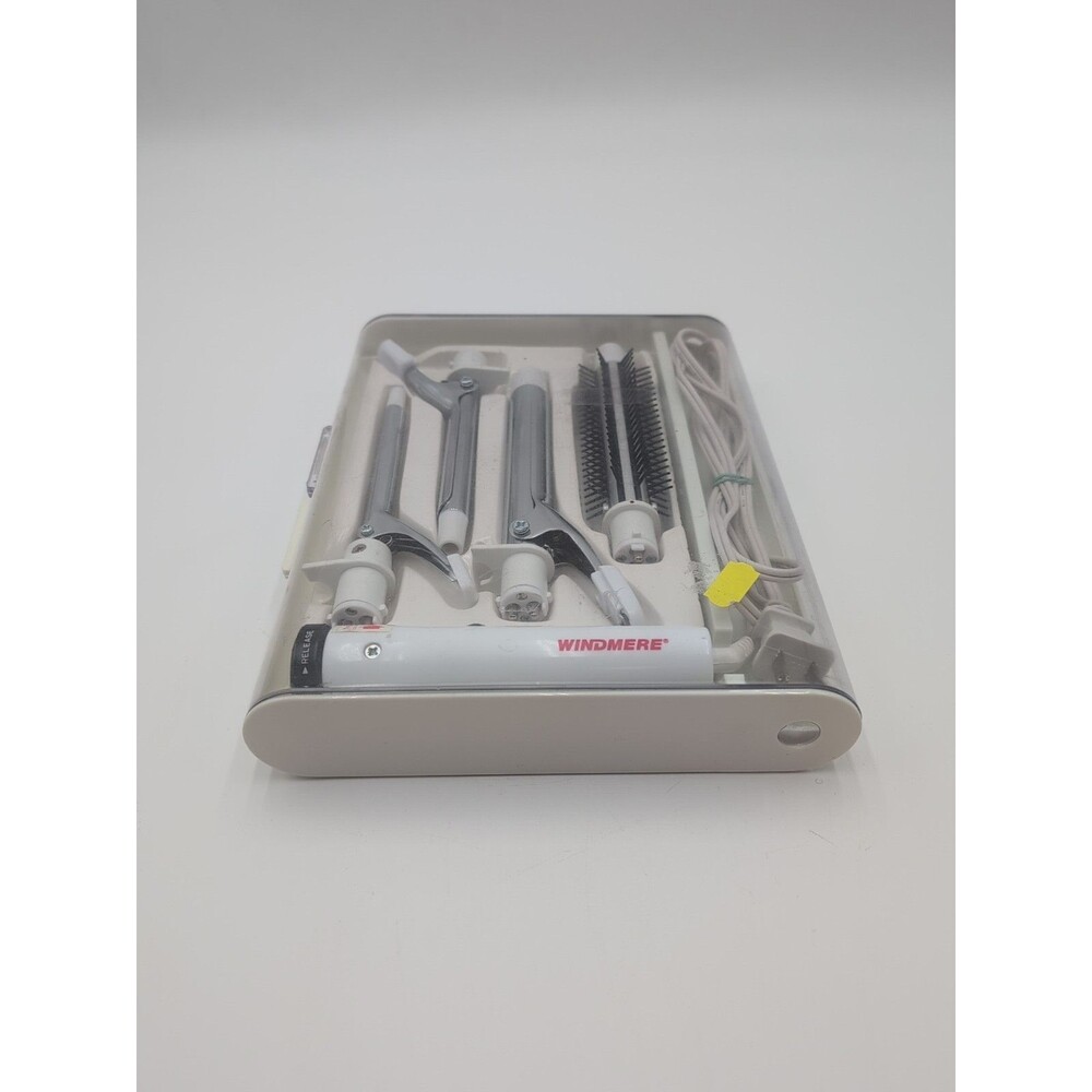 VTG Windmere 4 Way Hair Styling System Curling Irons Brush travel size TESTED